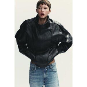 ZARA FAUX LEATHER JACKET